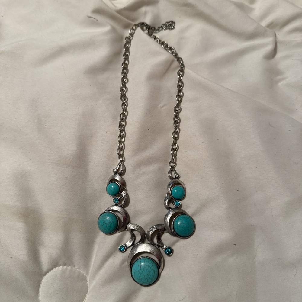Turquoise and Silver Necklace